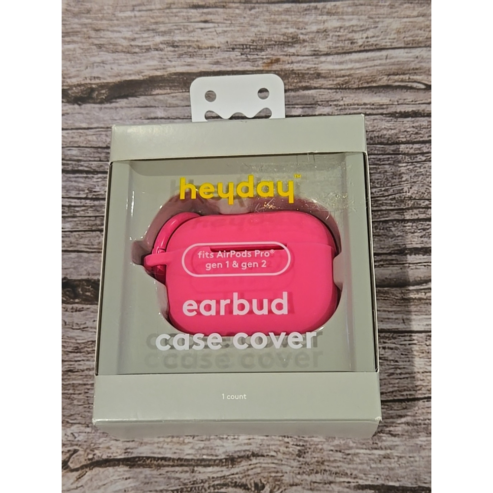 Apple AirPods Pro Case - heyday™ Compatible Gen 1 & Gen 2 Hot Pink New (188)